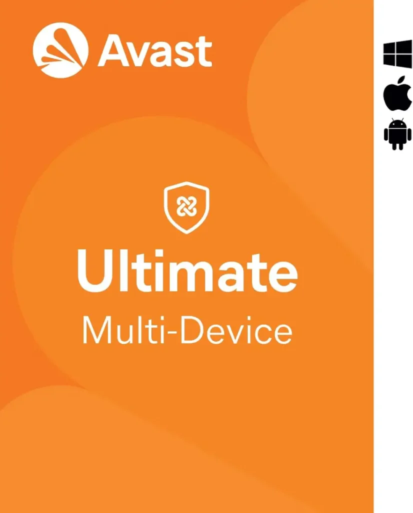 Avast Ultimate License 2025 (Antivirus, VPN, Cleanup & AntiTrack) – 1 Year